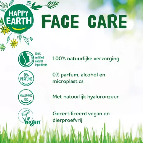 Happy Earth 100% Natuurlijke Face Care Hydrating Day Cream 50 ML