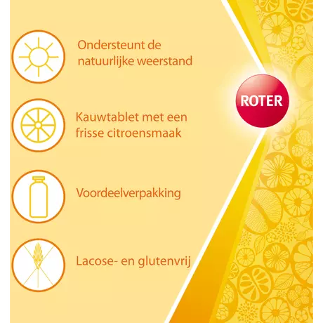 Roter Vitamine C 70 MG Citroen Kauwtabletten 800 stuks