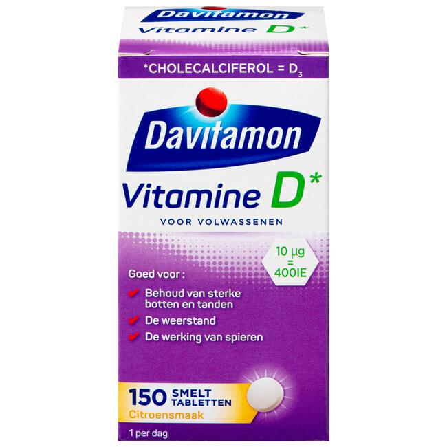 Regenjas Oeganda papier Davitamon Vitamine D Smelttabletten 150 EA | Etos