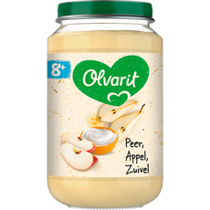 Olvarit Peer Appel Yoghurt Fruithapje 8+ maanden 200 GR