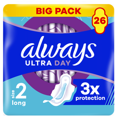Always Ultra Maandverband Long Met Vleugels 26 stuks
