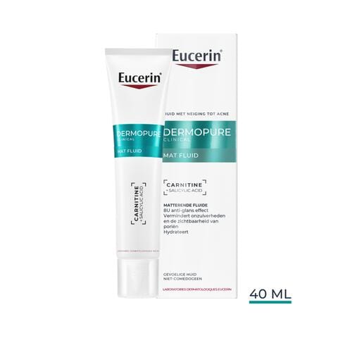 Eucerin DERMOPURE CLINICAL Mat Fluid Gevoelige Huid 40 ML