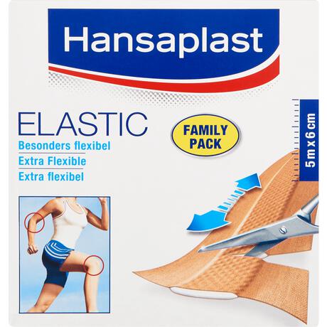 Hansaplast Elastic Family Pack 5 M x 6 CM