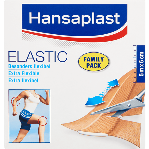 Hansaplast Elastic Family Pack 5 M x 6 CM