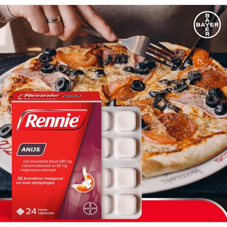 Rennie Anijs Kauwtabletten Bij Brandend Maagzuur 24 stuks