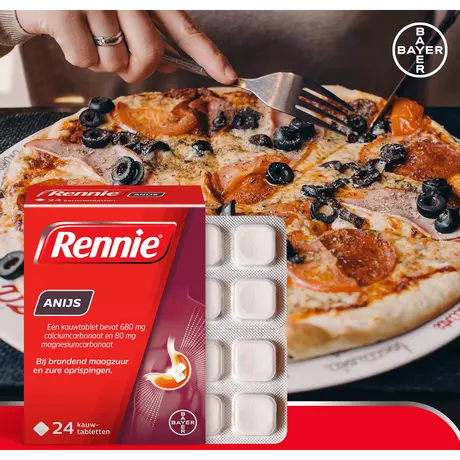Rennie Anijs Kauwtabletten Bij Brandend Maagzuur 24 stuks