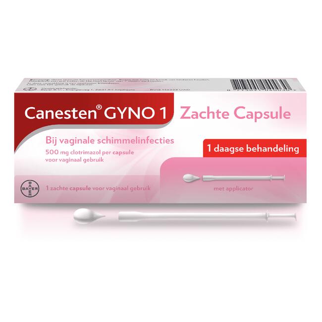 Canesten Gyno Zachte Capsule bij vaginale schimmel 1 stuk