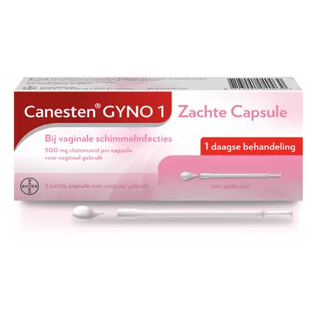 Canesten Gyno Zachte Capsule bij vaginale schimmel 1 stuk