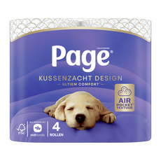 Page Kussenzacht Design Toiletpapier 4 rollen