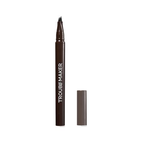 Trouble Maker Fluffer Brow Brush Natural Brow Pen Dark Brown