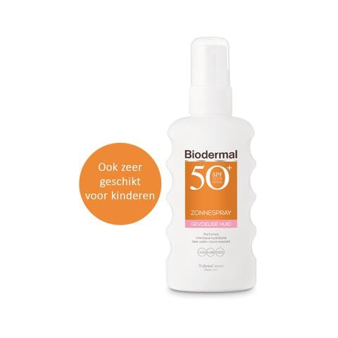 Biodermal Gevoelige Huid Zonnebrand Spray SPF 50+ 175 ML