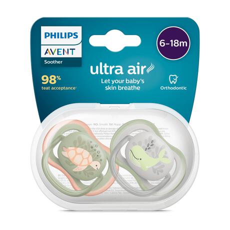 Philips Avent Fopspeen Ultra Air Day 6-18M Double Pack - SCF087/11