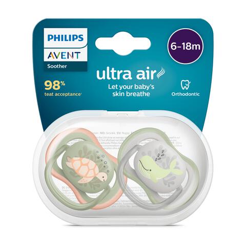 Philips Avent Fopspeen Ultra Air Day 6-18M Double Pack - SCF087/11