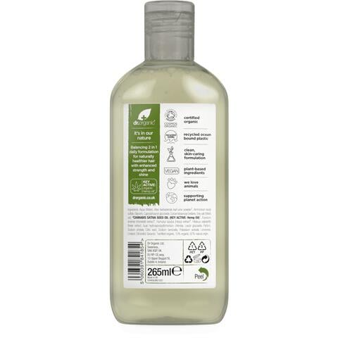 Dr. Organic Hemp Oil 2 In 1 Shampoo & Conditioner 265 ML