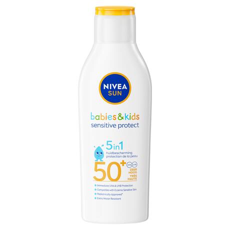 NIVEA SUN Kids Zonnebrand Protect & Sensitive Zonnemelk SPF 50+ 200 ML