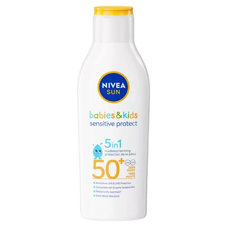 NIVEA SUN Kids Zonnebrand Protect & Sensitive Zonnemelk SPF 50+ 200 ML