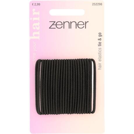 Zenner Haarelastiek Zwart 24 stuks