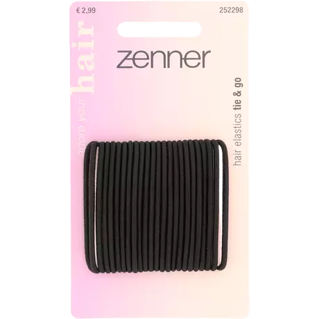 Zenner Haarelastiek Zwart 24 stuks