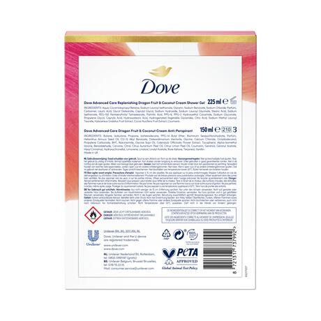 Dove Cadeauset Dragon Fruit Duo 225ML