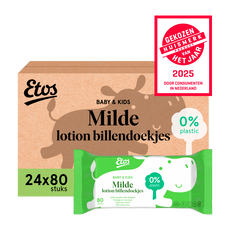 Etos Baby & Kids Milde lotion billendoekjes Megabox 24x80 Stuks