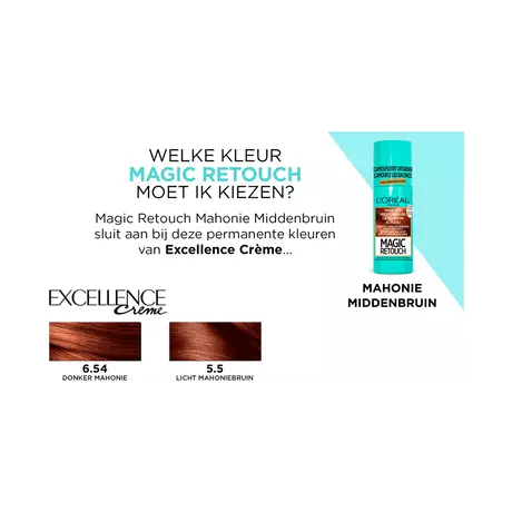 L'Oréal Paris Magic Retouch Camouflerende Uitgroeispray 6 Middenbruin 75 ML