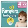 Pampers Baby Dry Luiers Maat 4 9-14 KG 22 stuks