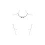 BiSjU Jewellery Ketting met Klaver en Dots Gold Plated Stainless Steel