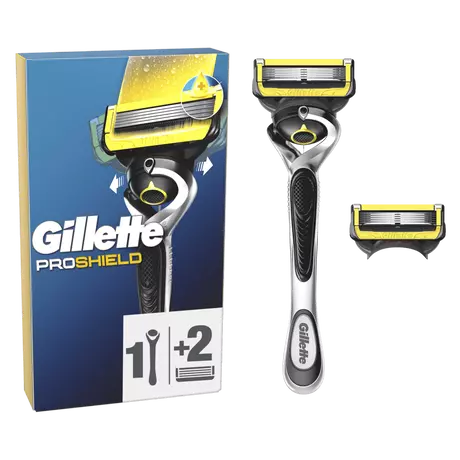 Gillette ProShield Scheersysteem Met 2 Navulmesjes