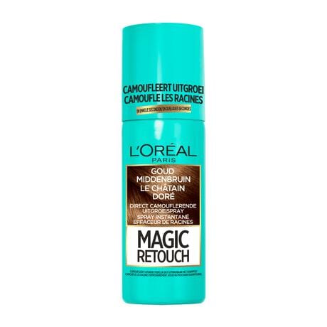 L'Oréal Paris Magic Retouch Camouflerende Uitgroeispray Goud Middenbruin 75 ML