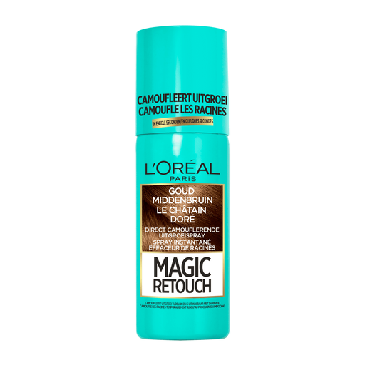 L'Oréal Paris Magic Retouch Camouflerende Uitgroeispray 10 Goud Bruin 75 ML
