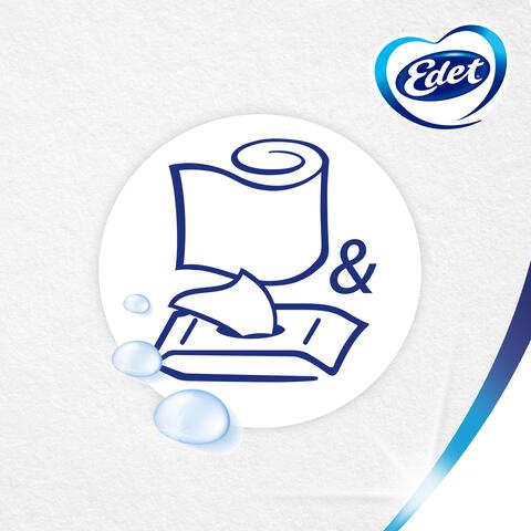 Edet Amandel Vochtig Toiletpapier 42 stuks
