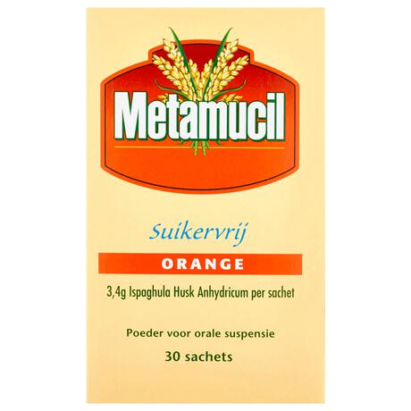 Metamucil Poeder Suikervrij Orange Sachets