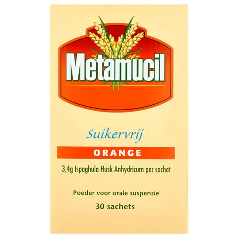 Metamucil Poeder Suikervrij Orange Sachets