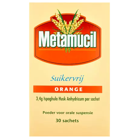 Metamucil Poeder Suikervrij Orange Sachets 30 stuks