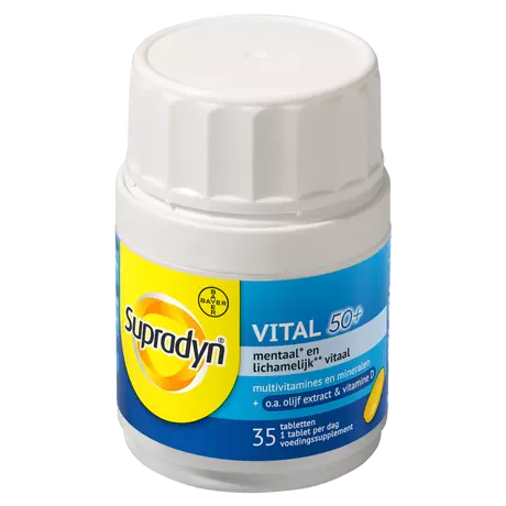 Supradyn Vital 50+ Multivitamines Vijftigplussers Tabletten 25 stuks