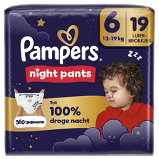 Pampers Baby Dry Night Pants Luierbroekjes Maat 6 13-19 kg 19 stuks
