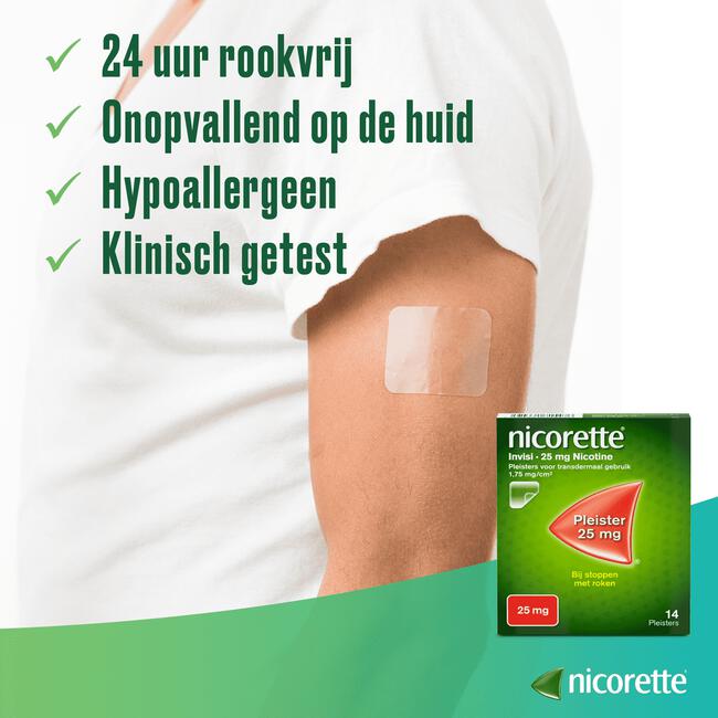 Nicorette Invisible Patch 10MG 14 stuks