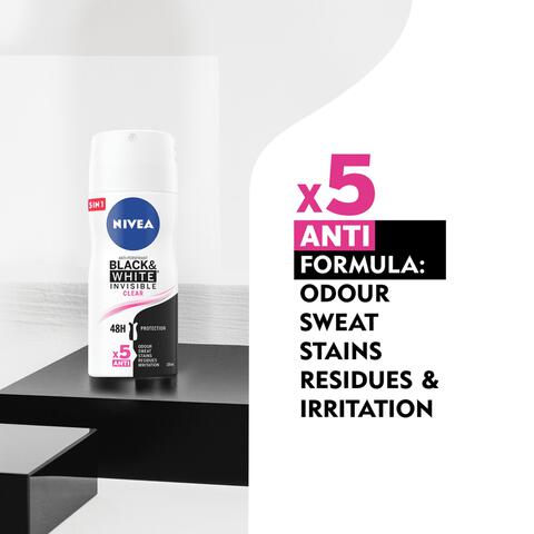 NIVEA Black & White Invisible Original Deodorant Spray 100 ML