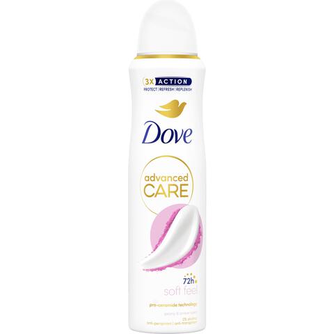 Dove Advanced Care Soft Feel Anti-Transpirant Deodorant Spray 150 ML