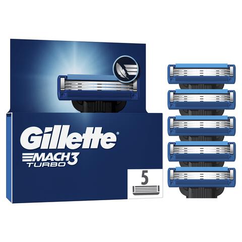 Gillette Mach3 Turbo Navulmesjes 5 Stuks