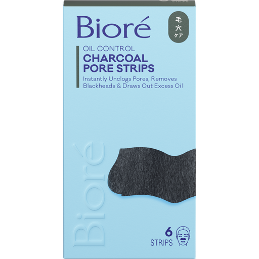 Biore Diep Reinigende Poriestrips Houtskool 6 stuks