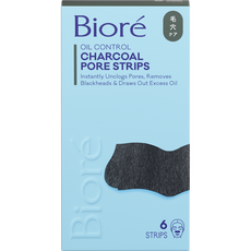 Biore Diep Reinigende Poriestrips Houtskool 6 stuks