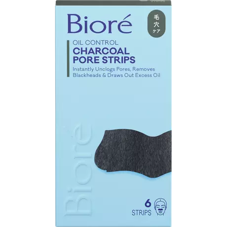 Biore Diep Reinigende Poriestrips Houtskool 6 stuks