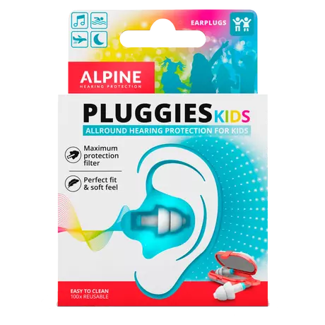 Alpine Pluggies Kids Herbruikbare Oordoppen Voor Kinderen 1 paar