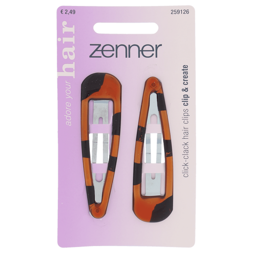 Zenner Klik-klak haarspeld kids 2x