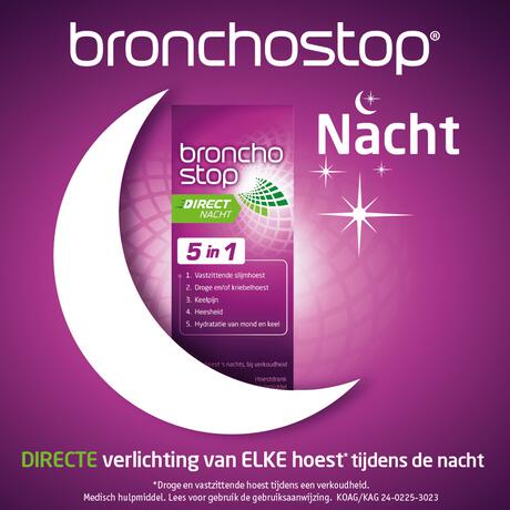 Bronchostop Direct Nacht 5-in-1 Hoestdrank 120 ML
