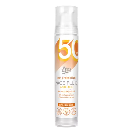 Etos Zonnebrandcreme Anti-Age Fluid Sensitive SPF50 26 gram