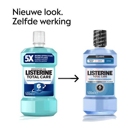 Listerine® Total Care Bescherming Tegen Tandsteen Mondwater 500 ML
