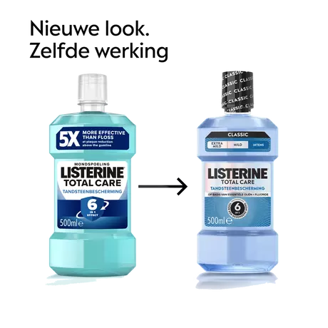 Listerine® Total Care Bescherming Tegen Tandsteen Mondwater 500 ML