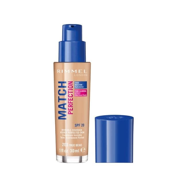 Rimmel London Match Perfection Foundation 203 True Beige Beige